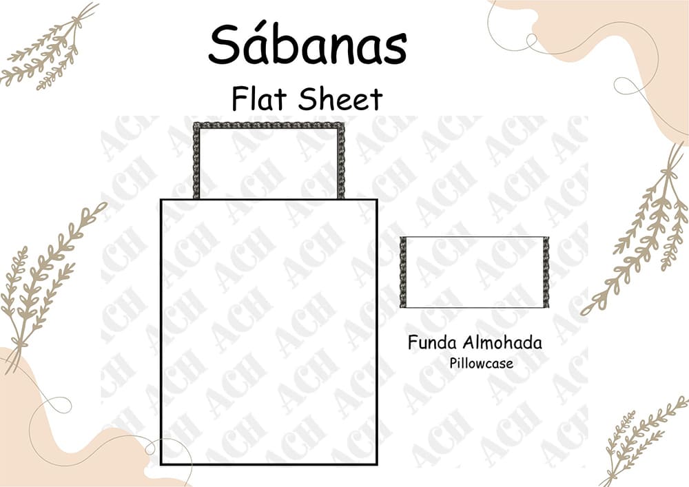 Sbanas 2 piezas